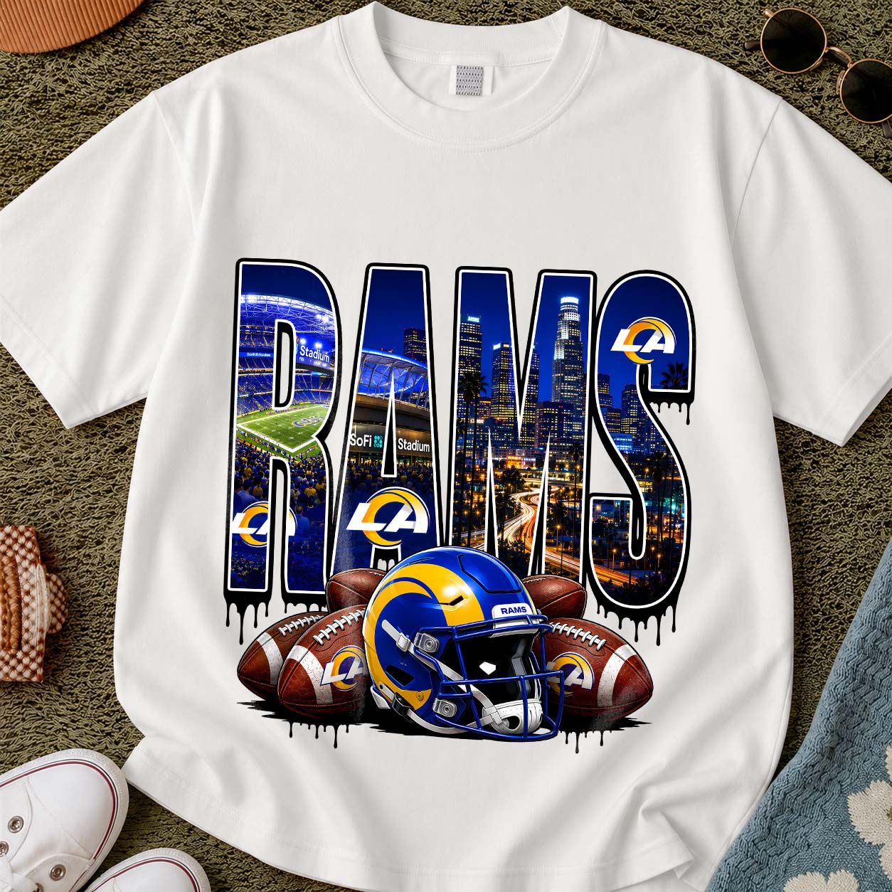 Los Angeles Rams Urban Graffiti Tee