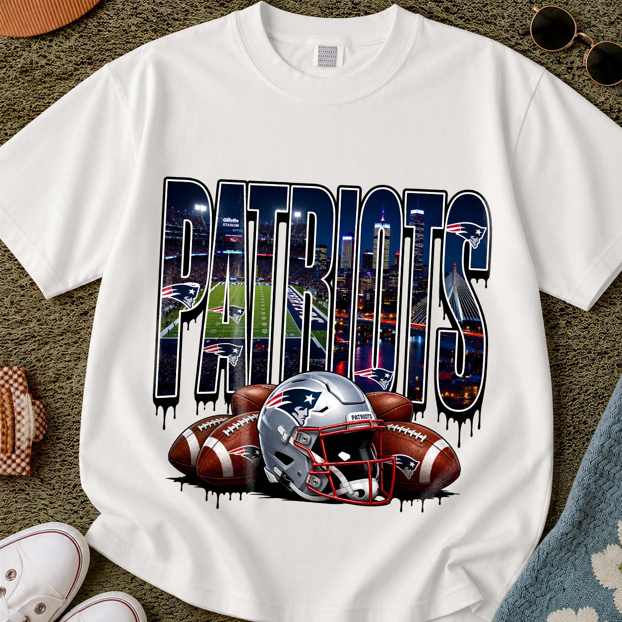New England Patriots Urban Graffiti Tee