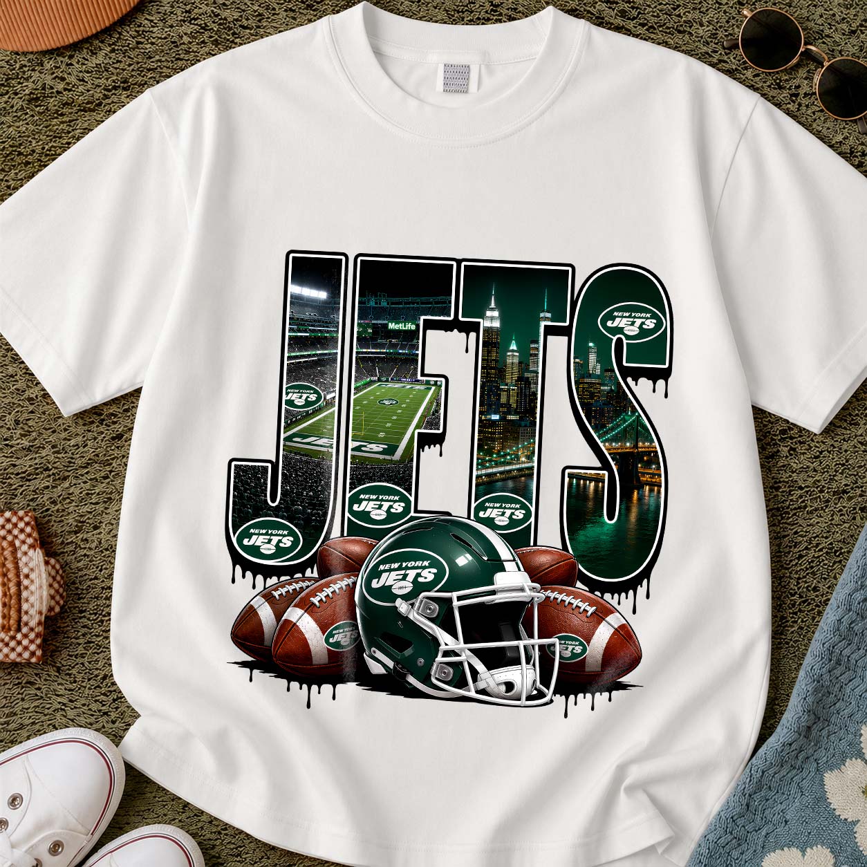 New York Jets Urban Graffiti Tee
