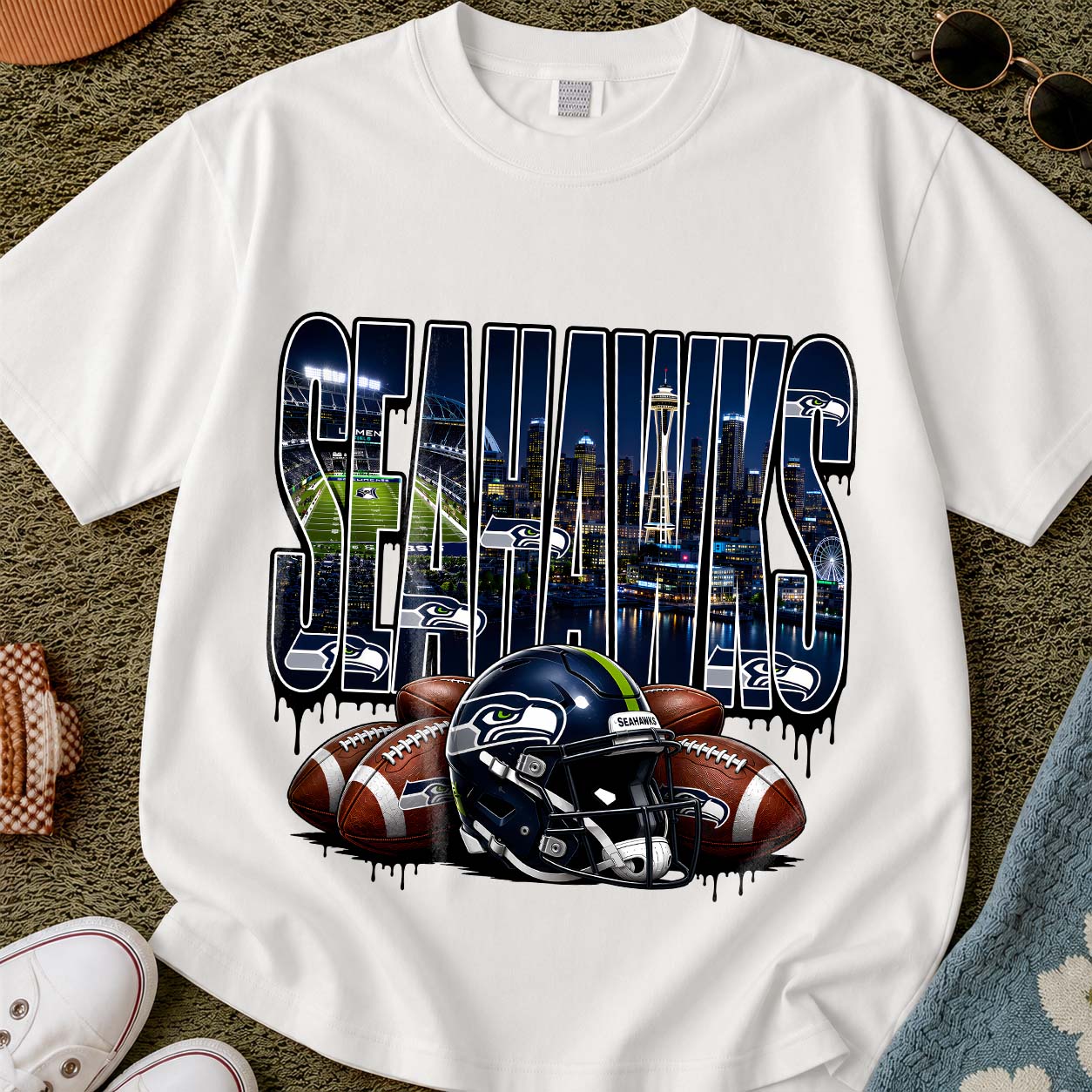 Seattle Seahawks Urban Graffiti Tee
