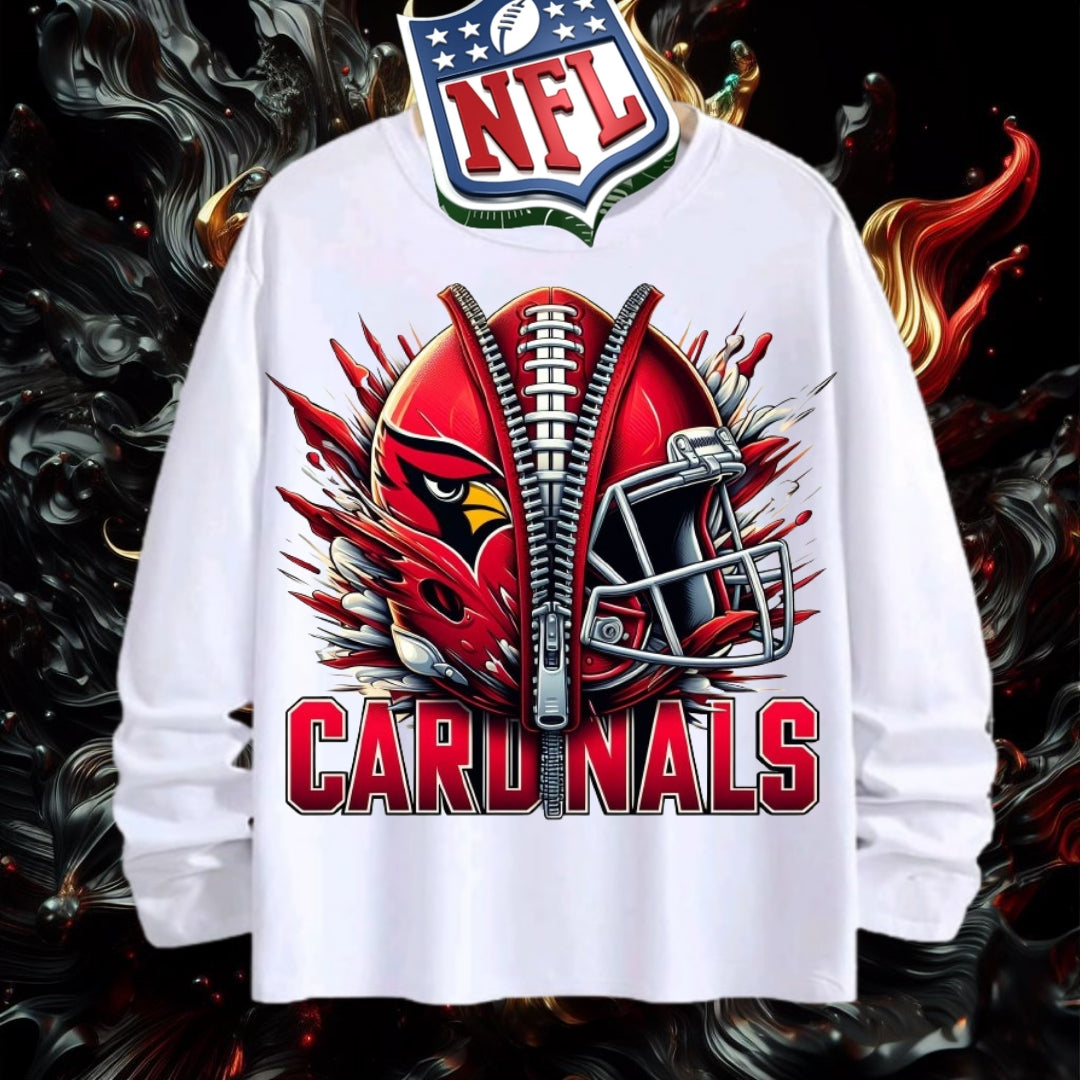 NFL Arizona Cardinals 3D Zipper Design Shirt