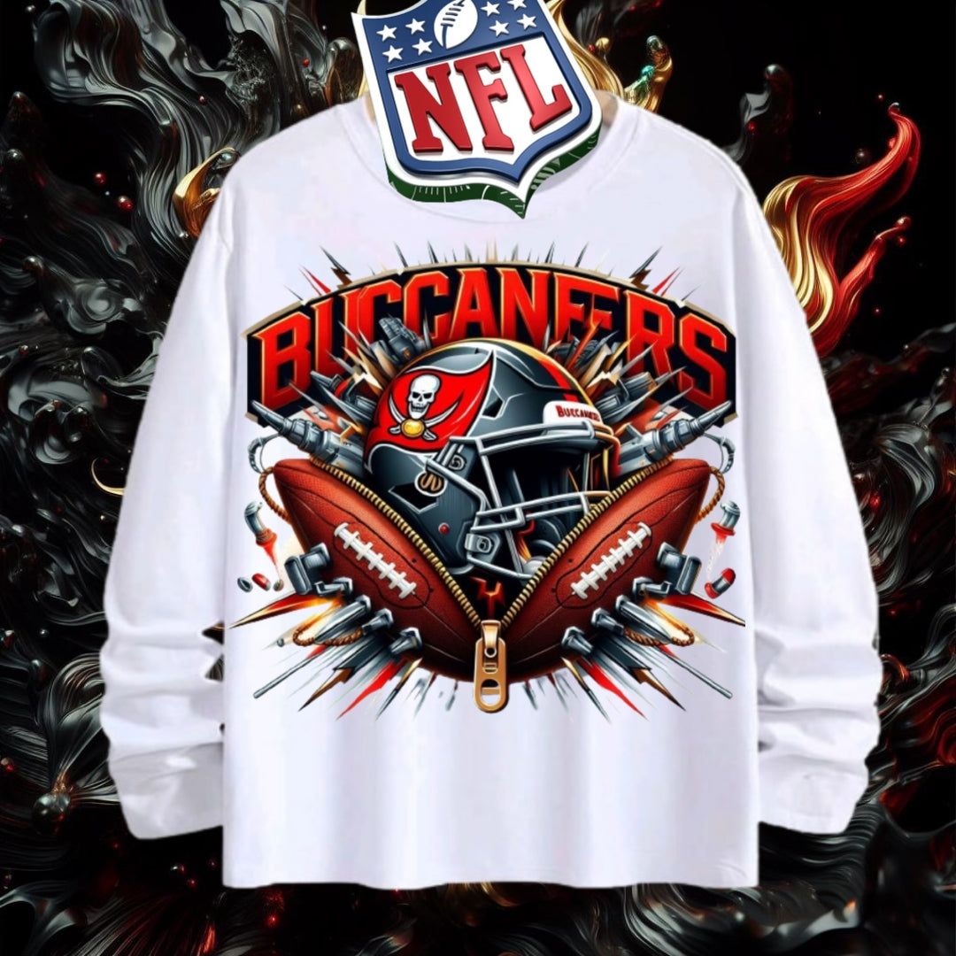 NFL Tampa Bay Buccaneers 3D Zipper Design Shirt