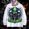 NFL Seattle Seahawks 3D Zipper Design Shirt