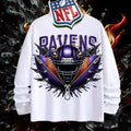NFL Baltimore Ravens 3D Zipper Design Shirt