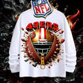 NFL San Francisco 49ers 3D Zipper Design Shirt