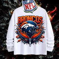 NFL Denver Broncos 3D Zipper Design Shirt