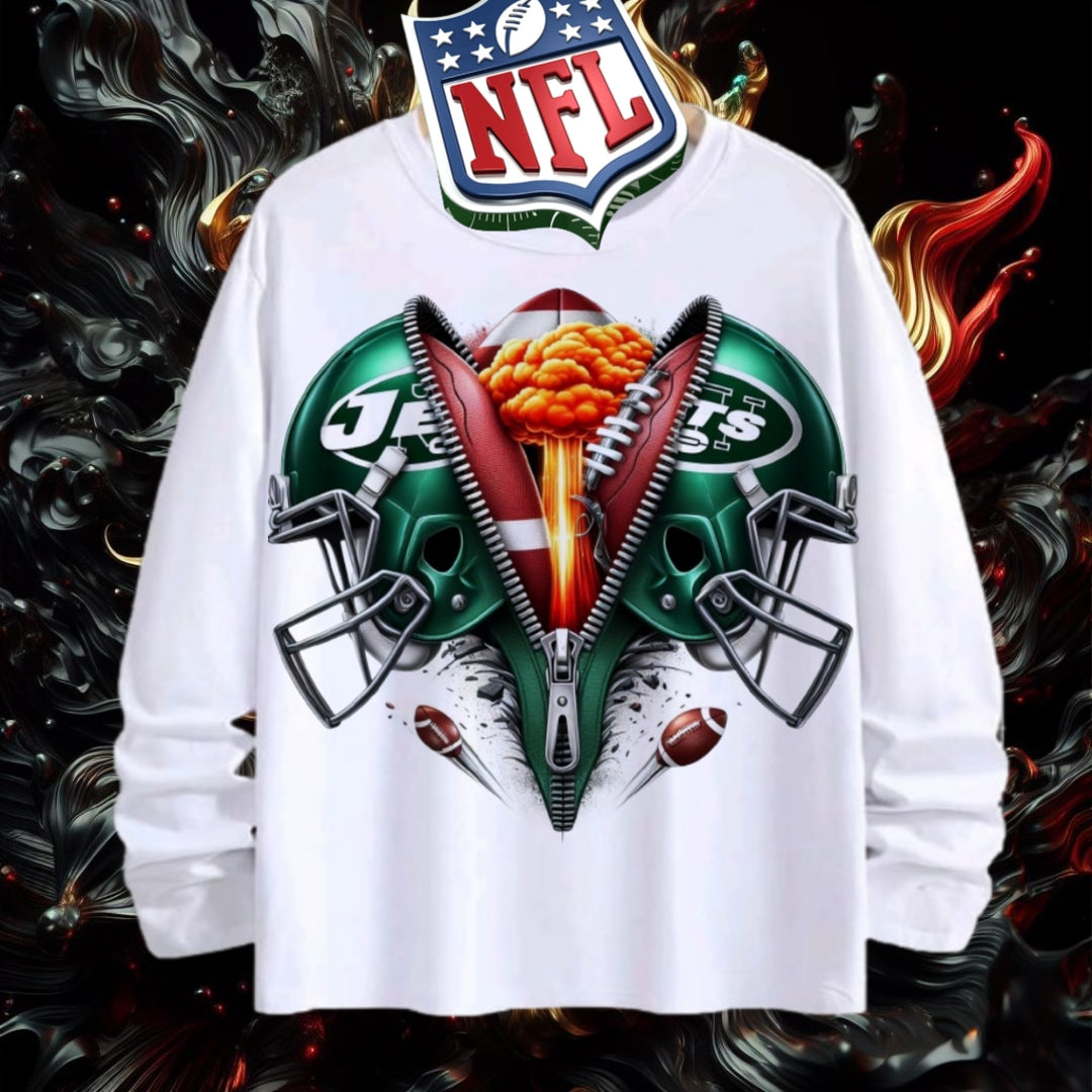 NFL New York Jets 3D Zipper Design Shirt