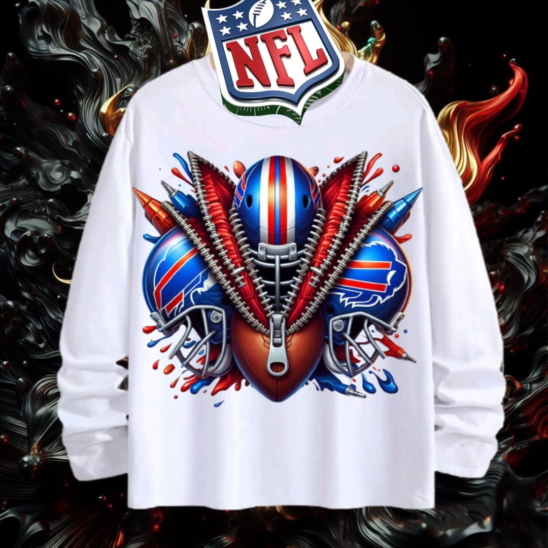 NFL Buffalo Bills 3D Zipper Design Shirt