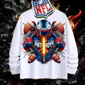 NFL New England Patriots 3D Zipper Design Shirt