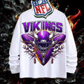 NFL Minnesota Vikings 3D Zipper Design Shirt