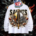 NFL New Orleans Saints 3D Zipper Design Shirt