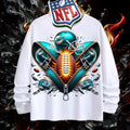 NFL Miami Dolphins 3D Zipper Design Shirt