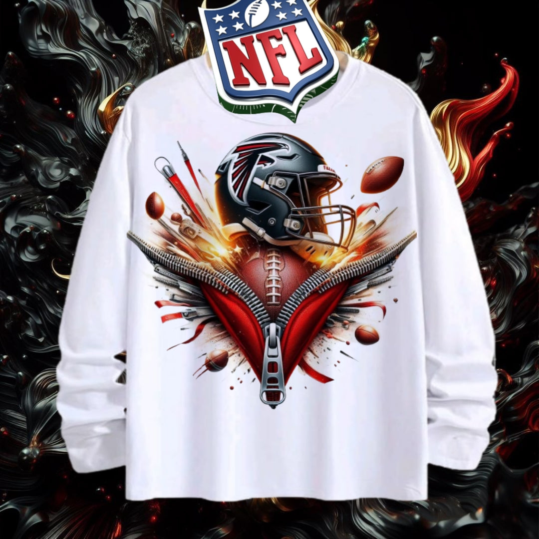 NFL Atlanta Falcons 3D Zipper Design Shirt