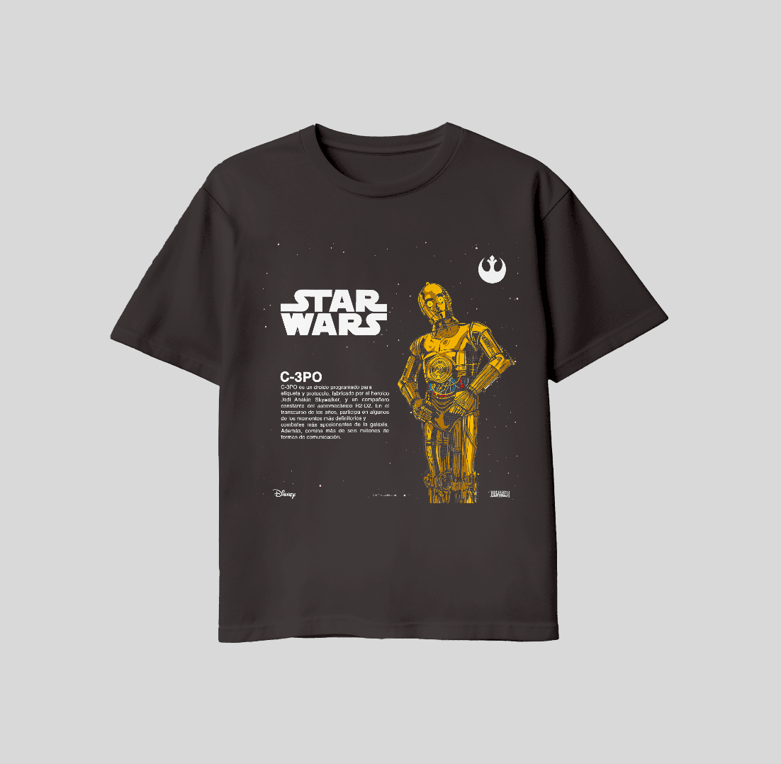 C-3PO Graphic Black T-shirt