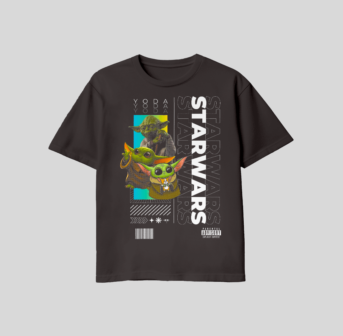 Yoda & Grogu Streetwear Graphic Tee | Star Wars