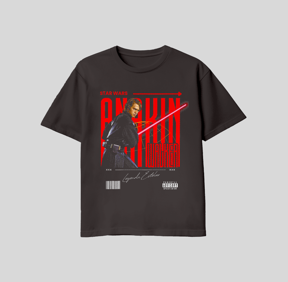 Anakin Skywalker Red Saber Graphic Tee – Dark Side Edition