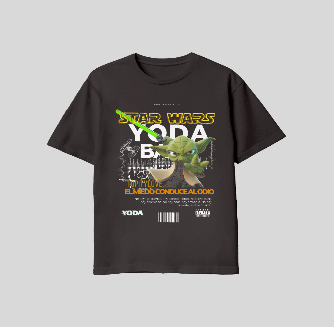 Yoda Green Lightsaber Graphic Tee