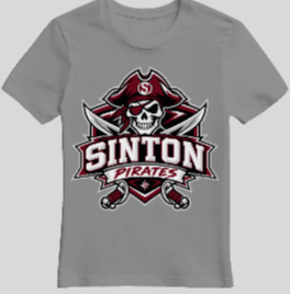 Sinton Pirates Skull & Swords Tee