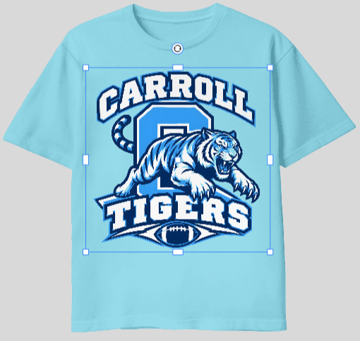 Carroll Tigers Claw Strike Tee