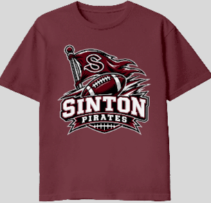 Sinton Pirates Flag Football Tee