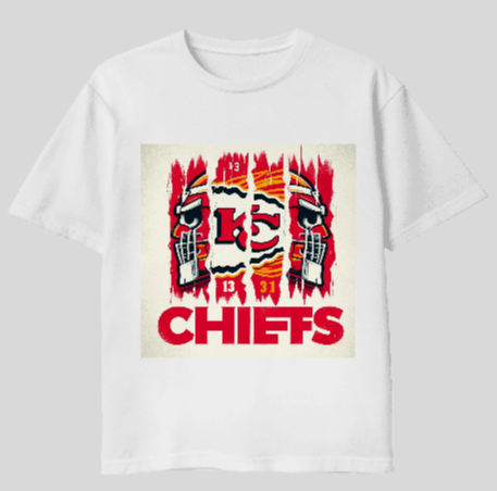 Kansas City Chiefs Skull Scratch T-Shirt