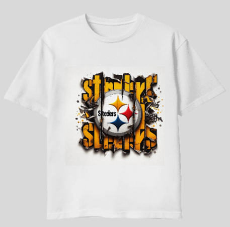 Pittsburgh Steelers Text Slash T-Shirt