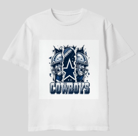 Dallas Cowboys Skull Scratch T-Shirt