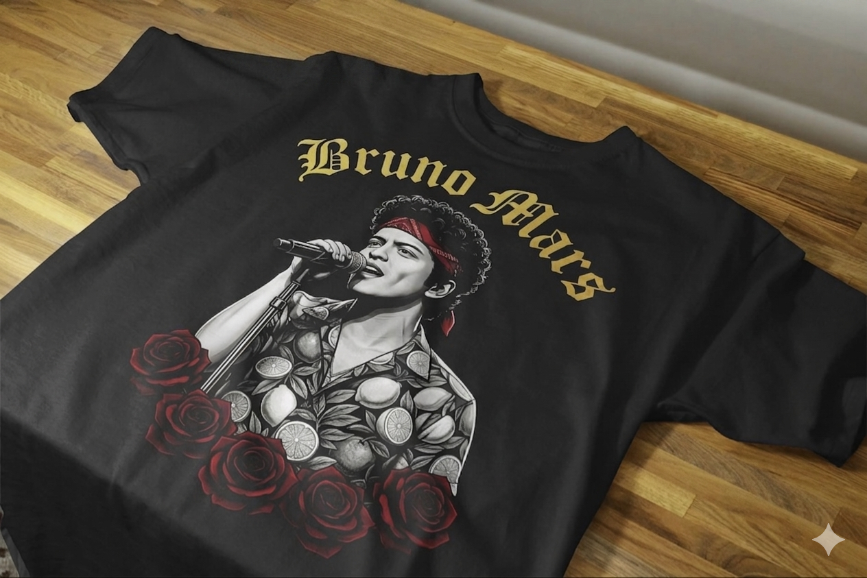 Bruno Mars The Romantic Tour – Graphic Tee 122 (Black)