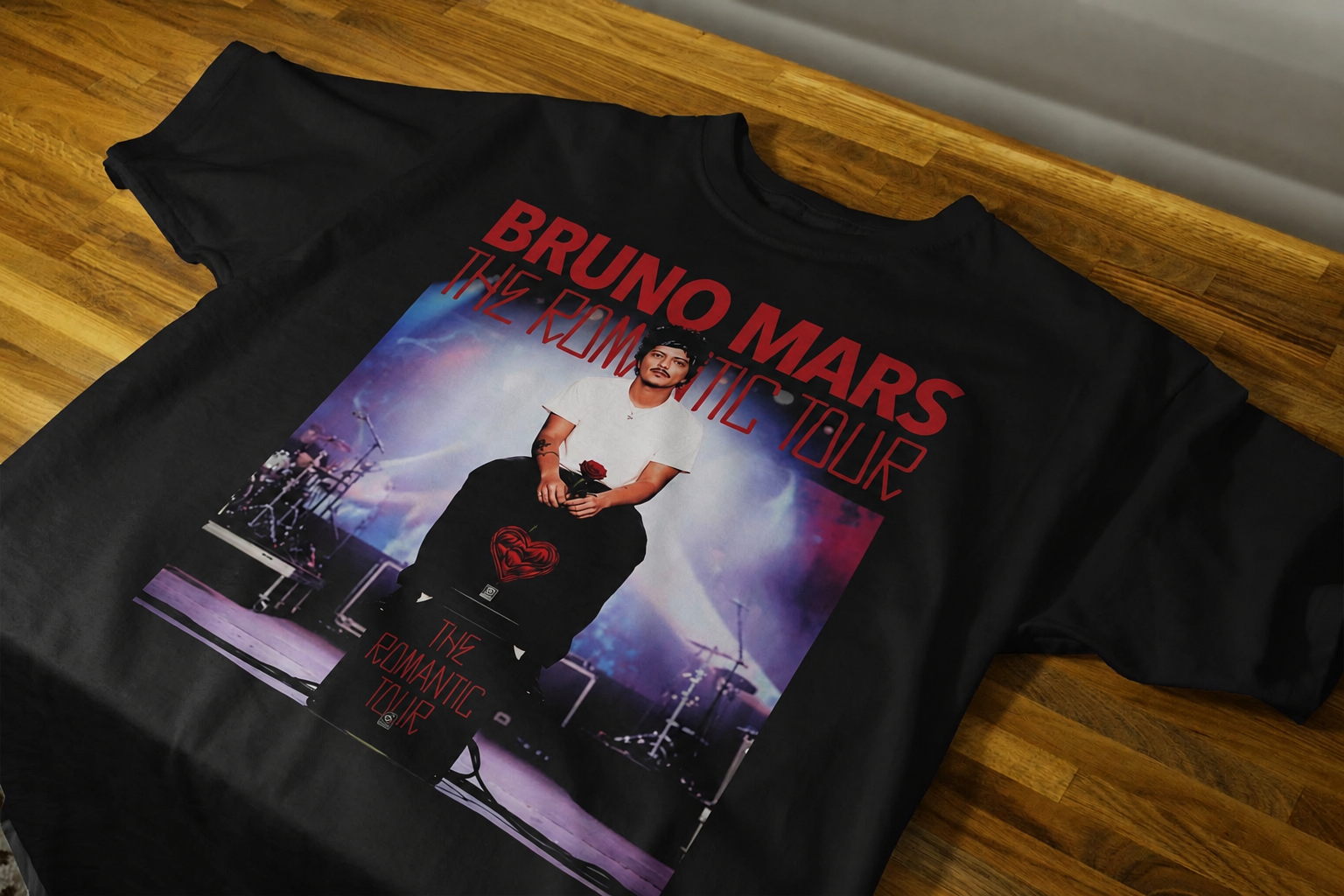 Bruno Mars The Romantic Tour – Graphic Tee 123 (Black)