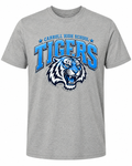 Carroll High School Tigers football graphic tee in heather grey